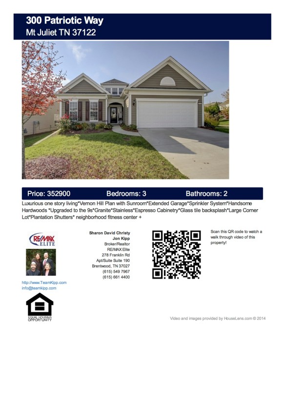 New Listing at 300 Patriotic Way