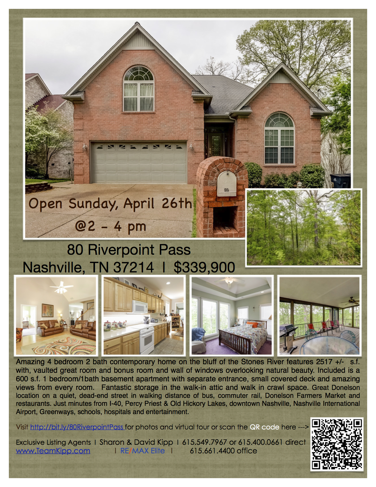 80 Riverpoint Pass Nashville TN Homes for Sale Hip Donelson Home buyers Homes Sellers Team Kipp REMAX Nashville Real Estate